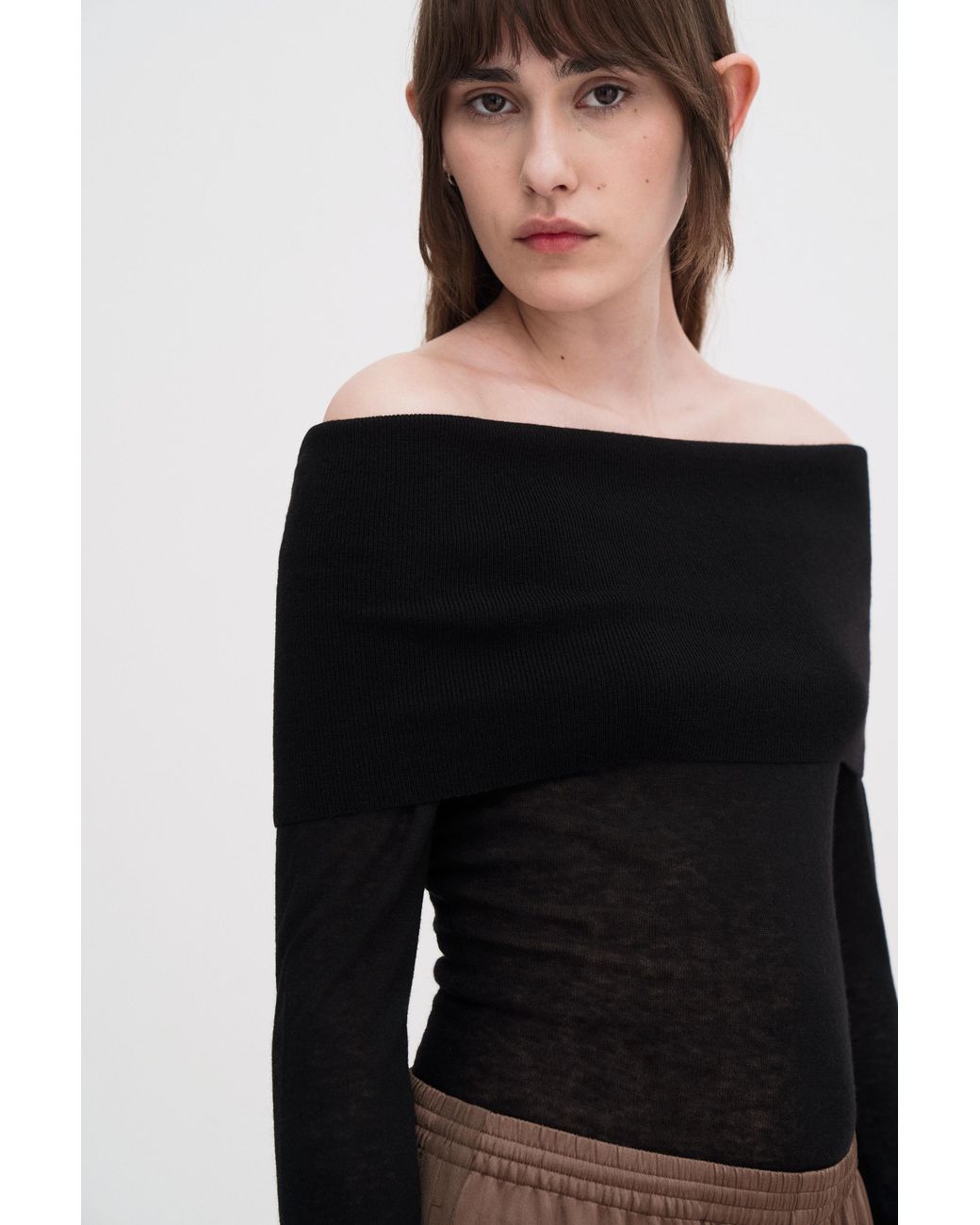 Filippa K Blue Light Off Shoulder Top