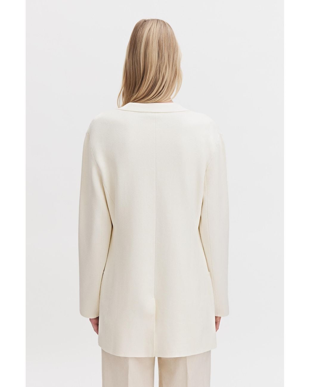 Filippa K White Milano Knit Blazer