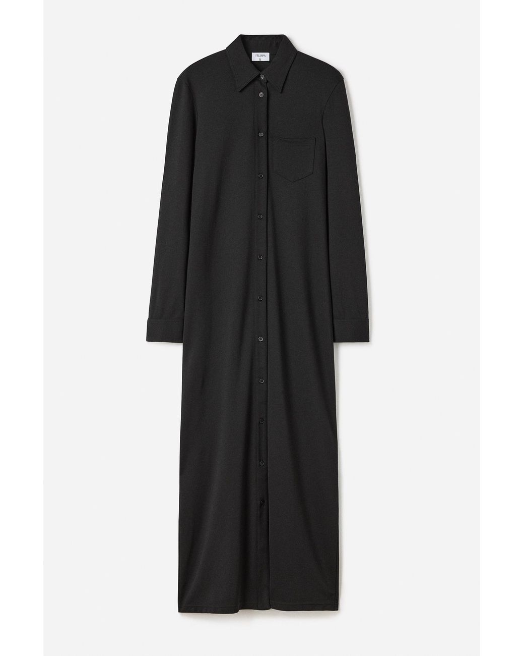 Filippa K Black Jersey Shirt Dress
