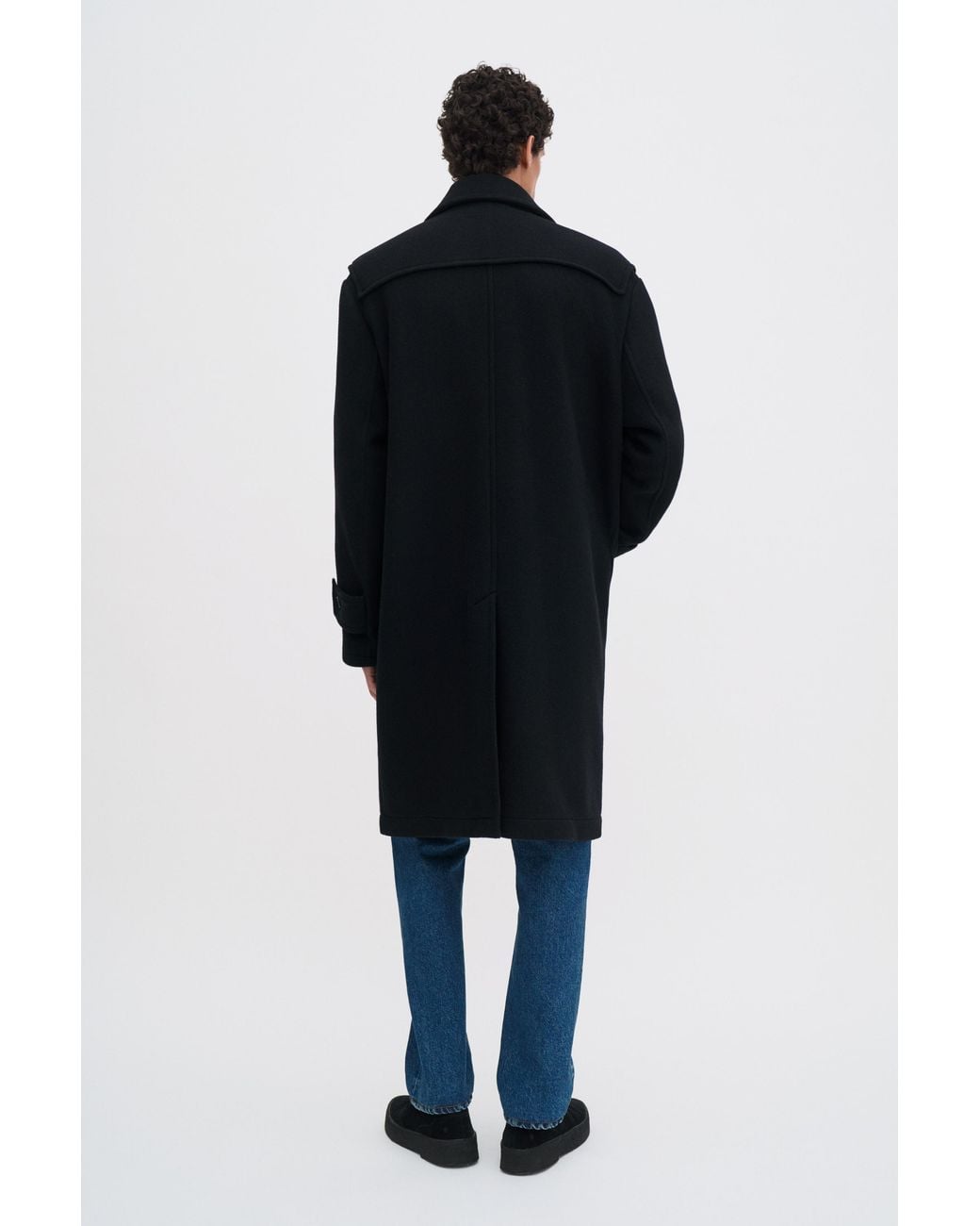 Filippa K Blue Monty Duffle Coat for men