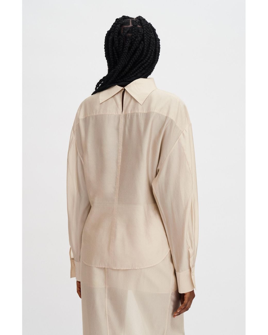 Filippa K Natural Fold Collar Blouse