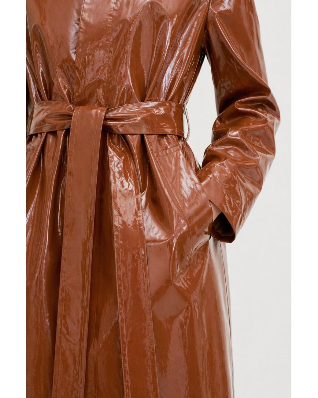 Filippa K Brown Long Car Coat