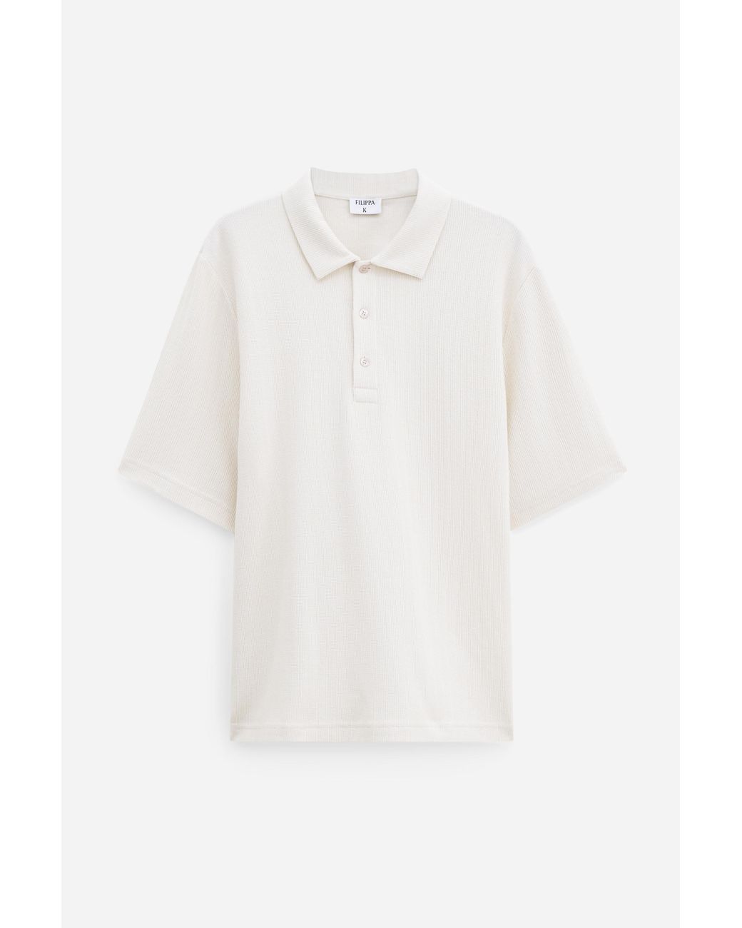 Filippa K White Cotton Jersey Polo Shirt for men