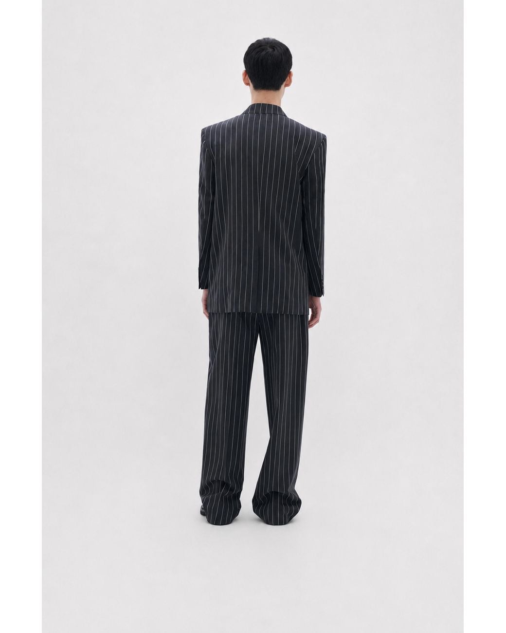 Filippa K Blue Wool Pinstripe Blazer for men