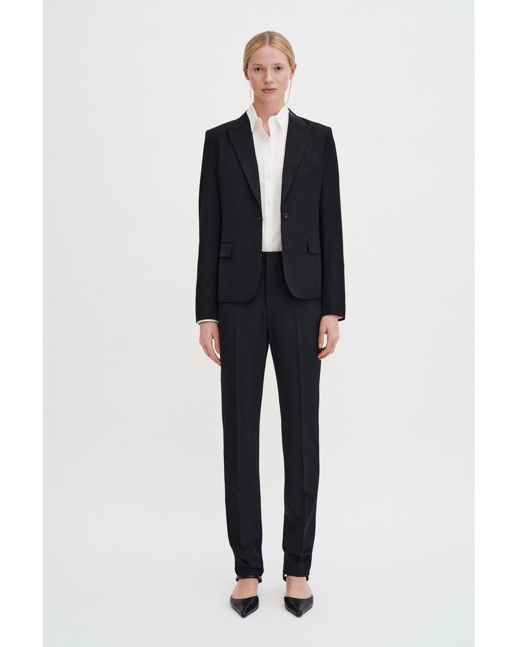 Filippa K Black Sasha Cool Wool Blazer