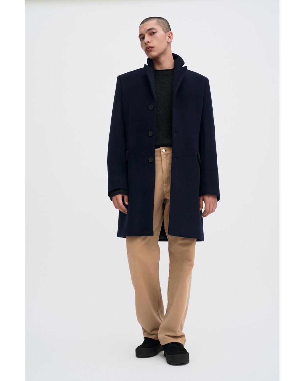Filippa K Blue William Wool Coat for men