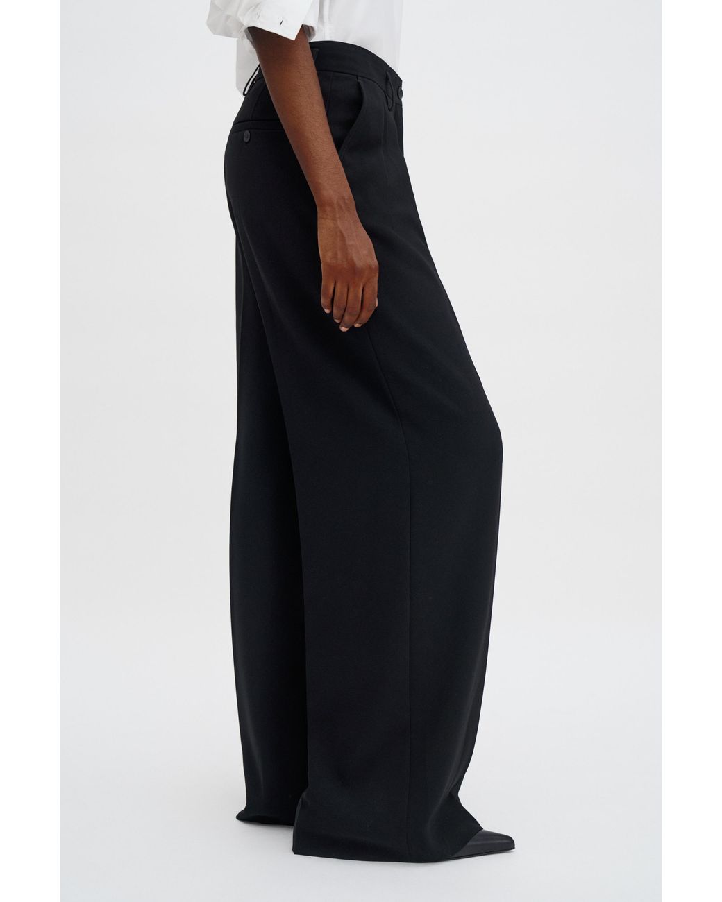 Filippa K White Paloma Draped Trousers