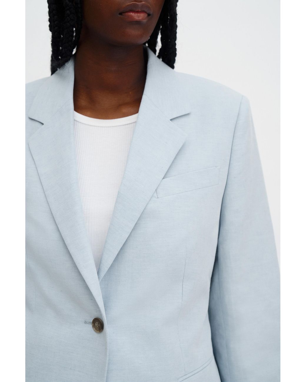 Filippa K Blue Delilah Linen Blazer