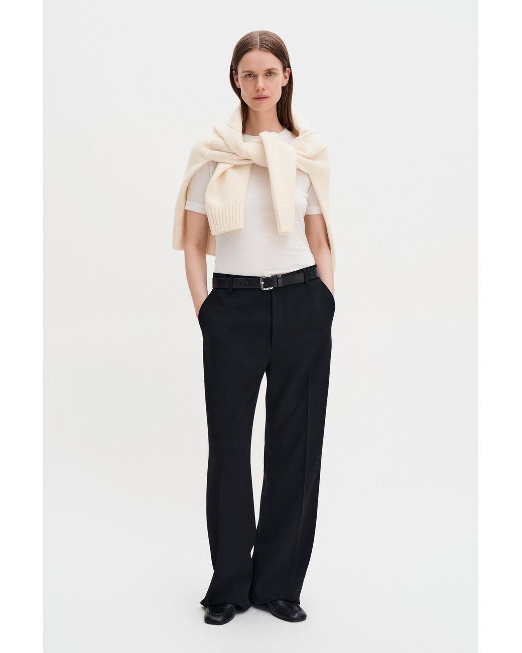 Filippa K Blue Hutton Wool Trousers