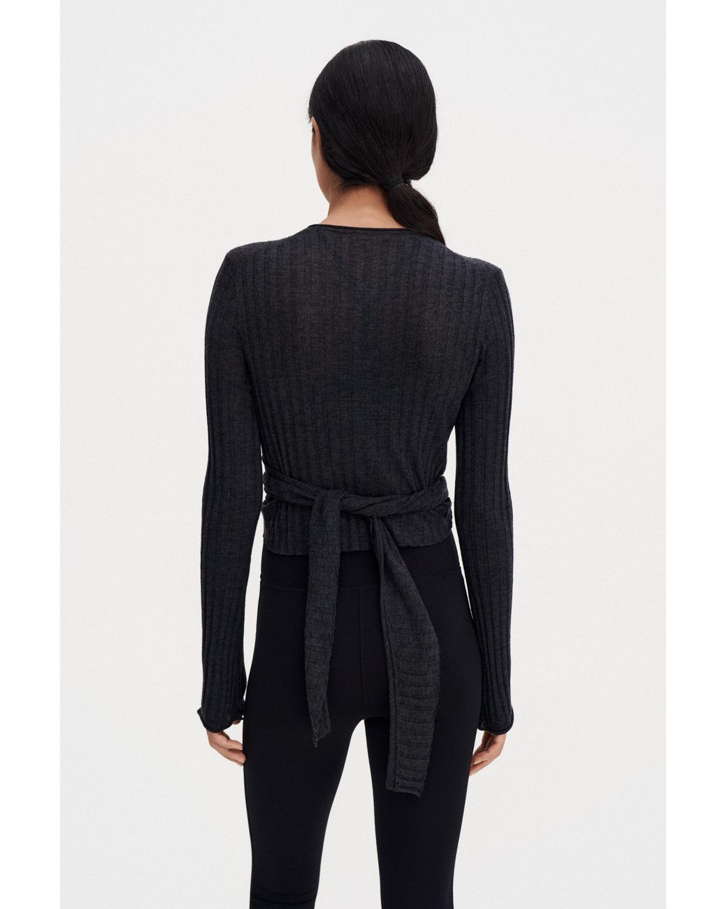 Filippa K Blue Knit Wrap Top