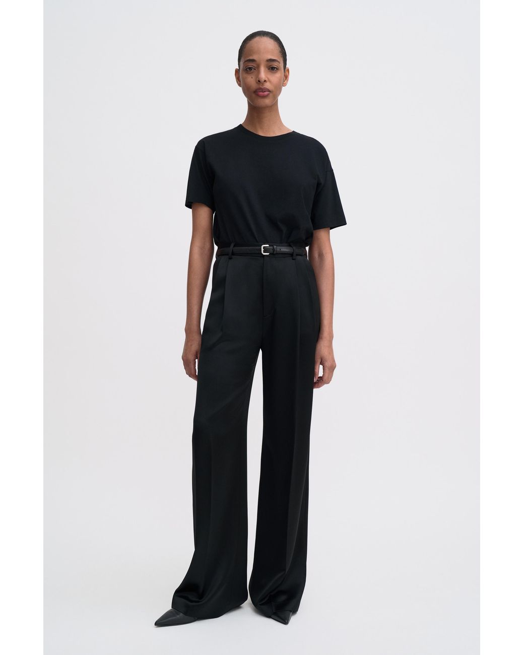 Filippa K Blue Darcey Satin Trousers