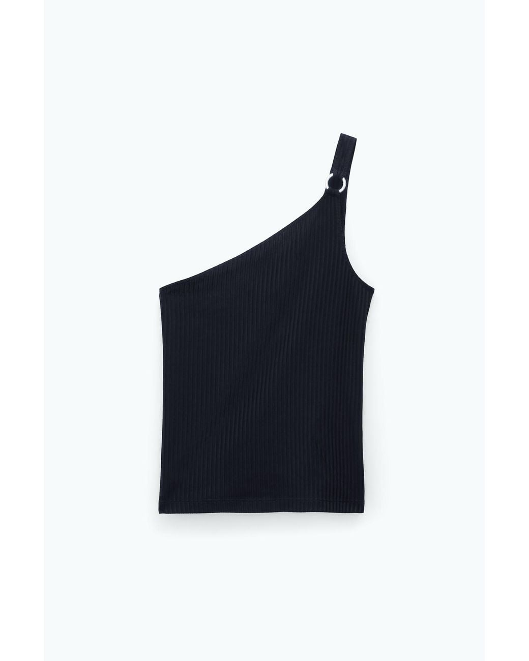 Filippa K Blue One Shoulder Top