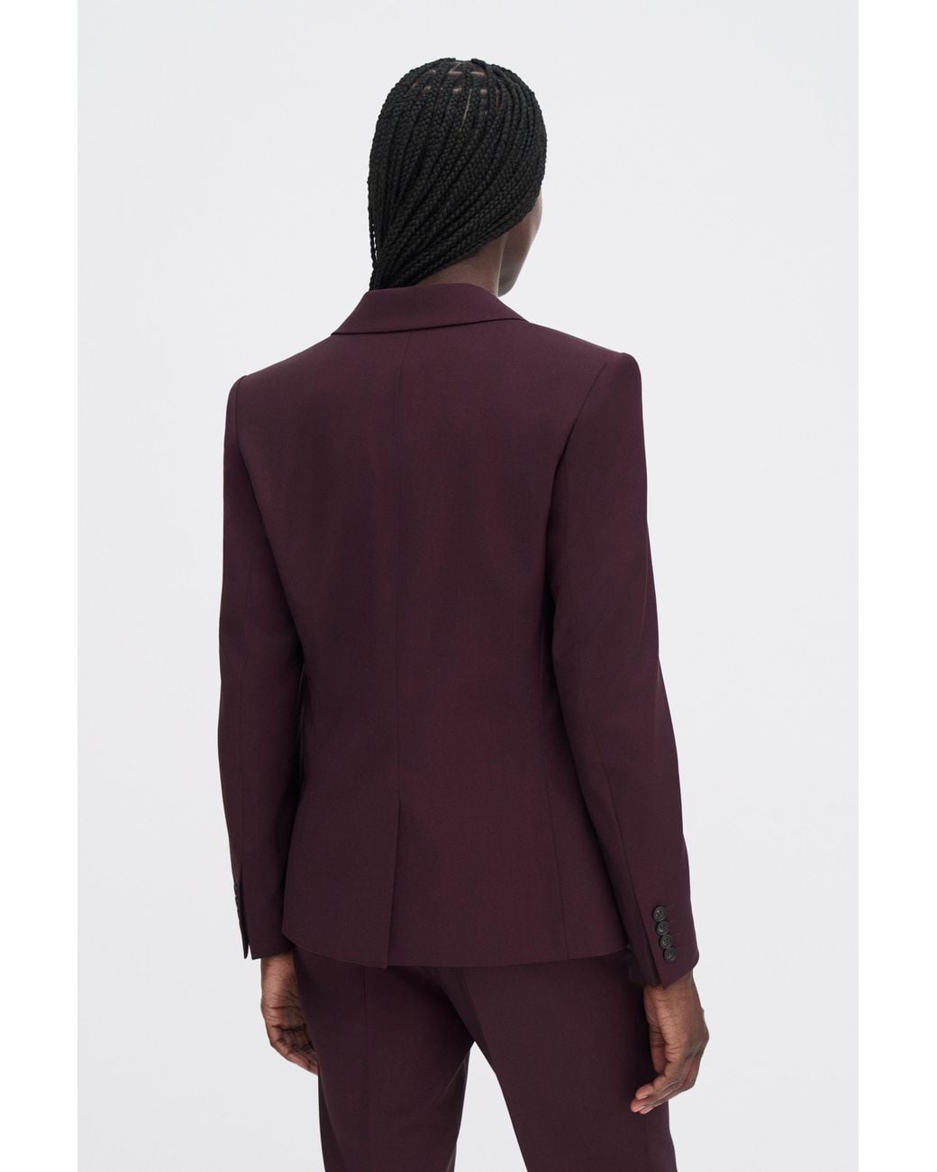 Filippa K Purple Sasha Cool Wool Blazer