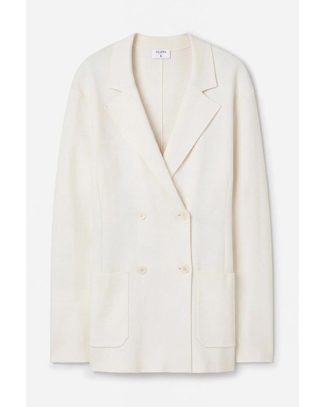 Filippa K White Milano Knit Blazer