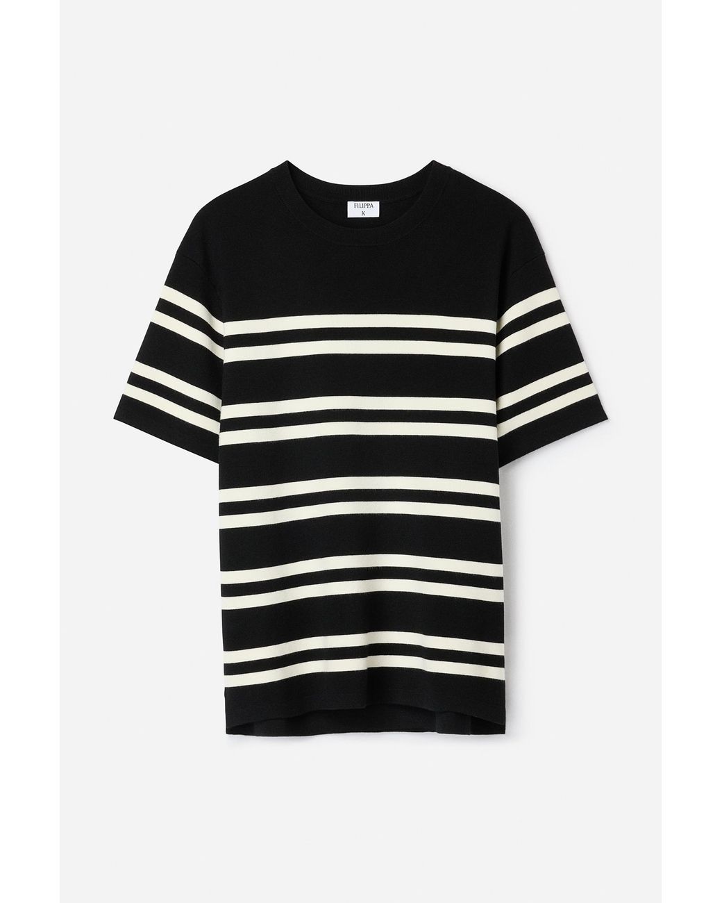 Filippa K Black Milano Knit T-Shirt for men