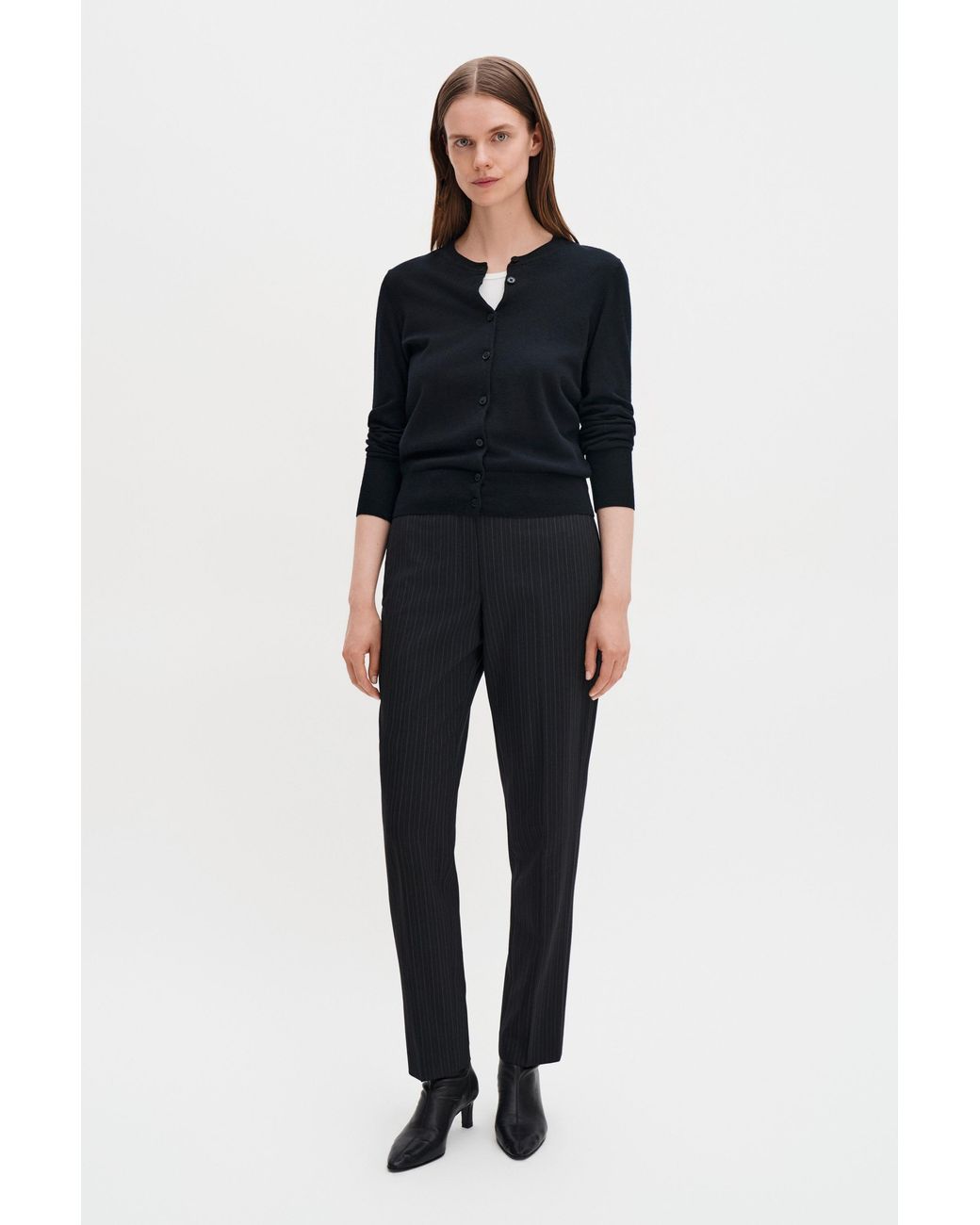 Filippa K Blue Merino Short Cardigan