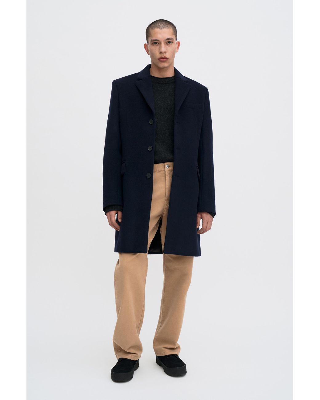 Filippa K Blue William Wool Coat for men