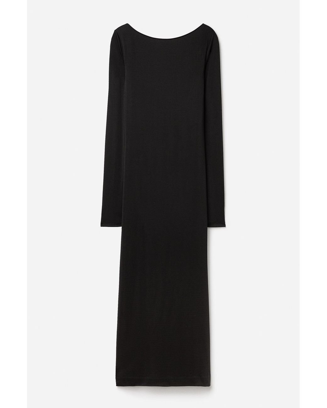 Filippa K Black Scooped Back Jersey Dress