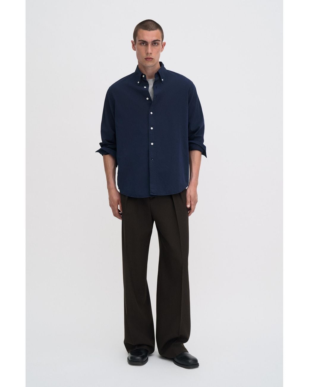 Filippa K Blue Tailored Button Down Shirt for men
