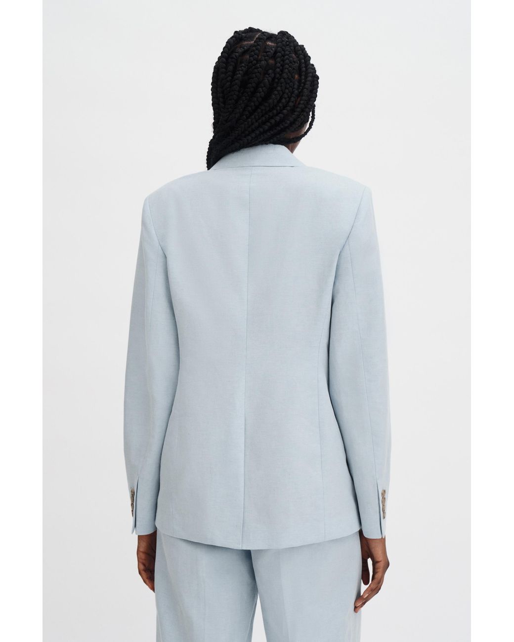 Filippa K Blue Delilah Linen Blazer