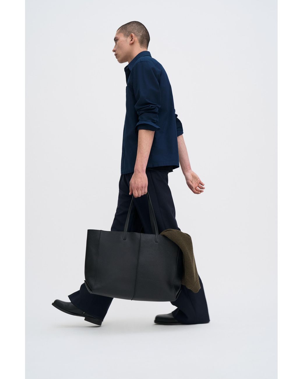 Filippa K Blue Welt Pocket Shirt for men