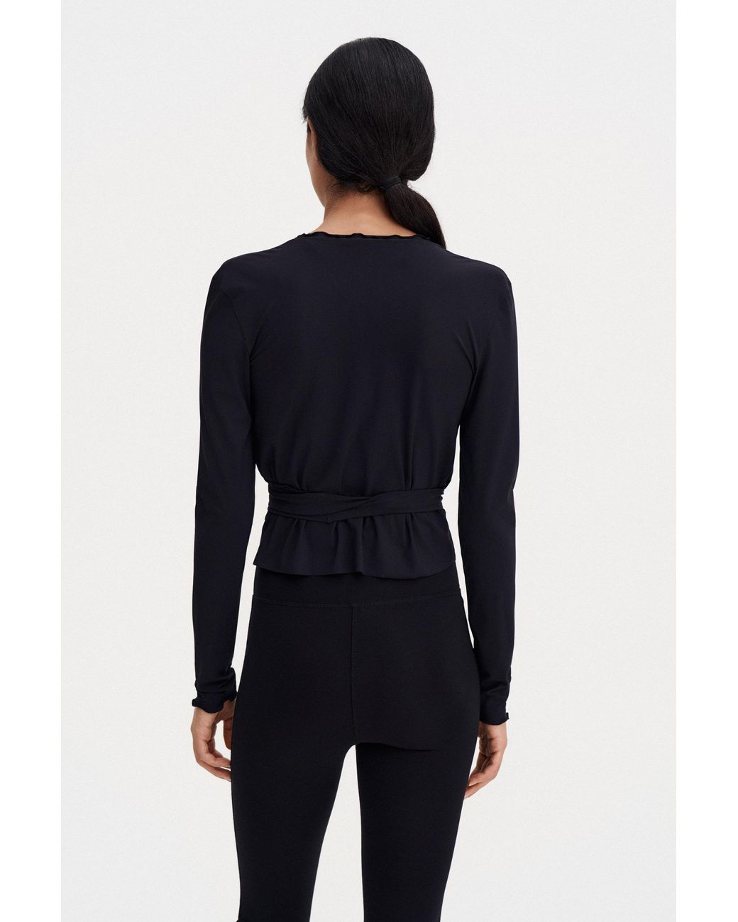 Filippa K Blue Functional Wrap Top