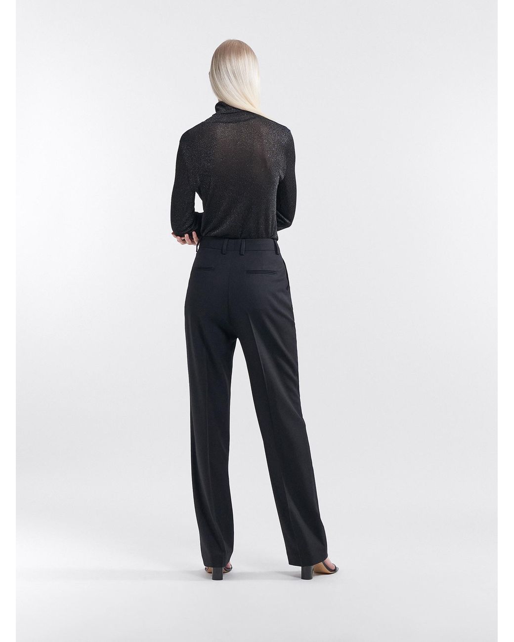 Filippa K Cara Flannel Trouser in Black 