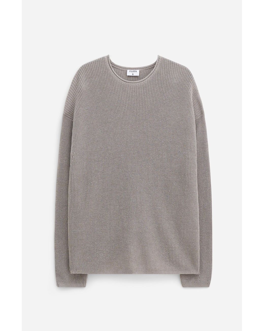 Filippa K Gray Relaxed Linen Sweater for men