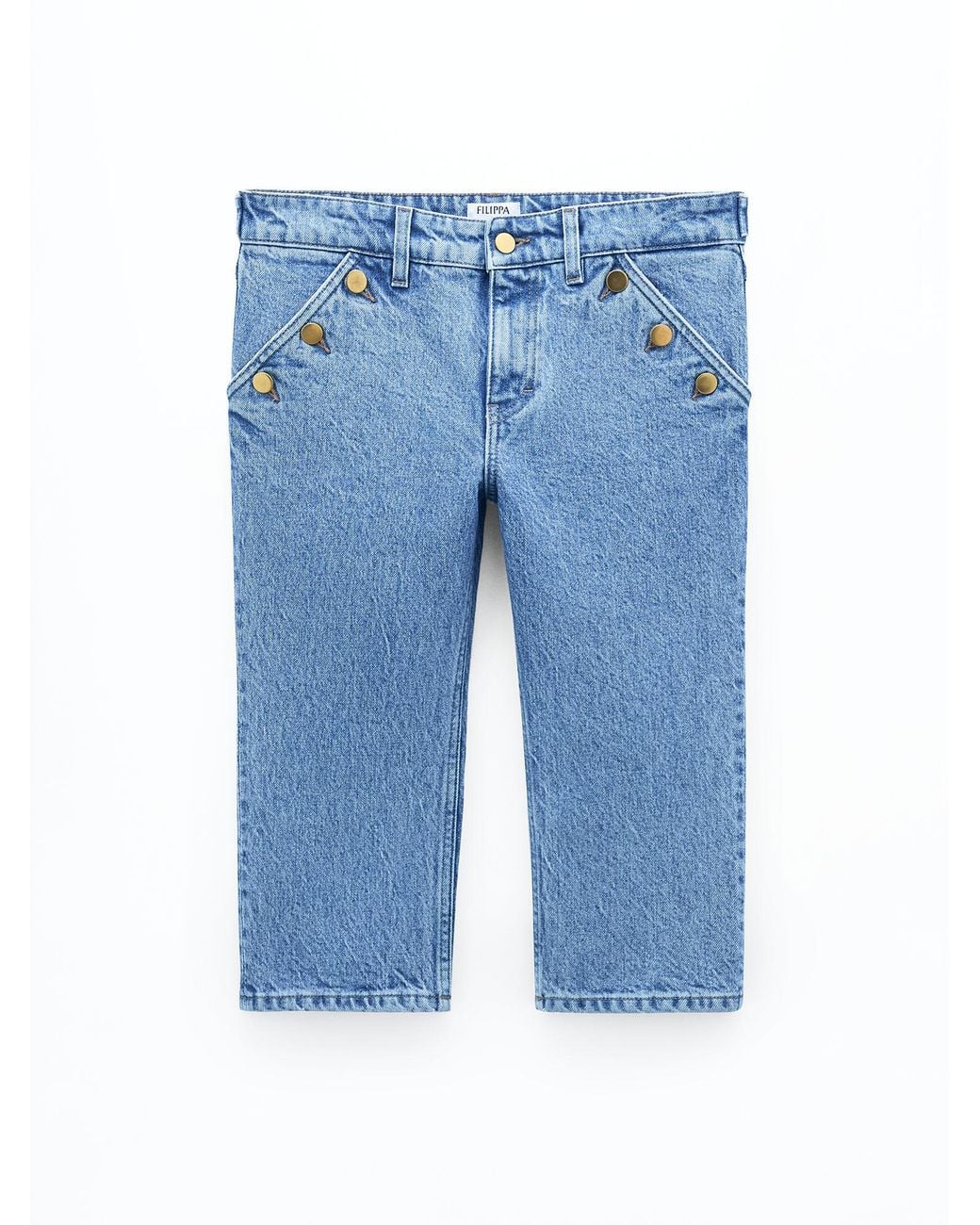 Filippa K Blue Denim Capri Pants