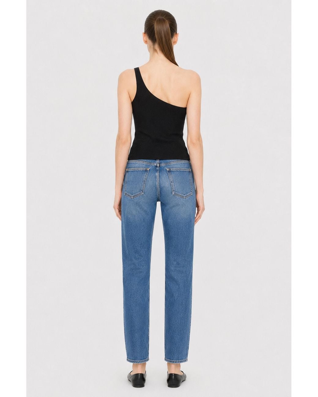 Filippa K Blue One Shoulder Top