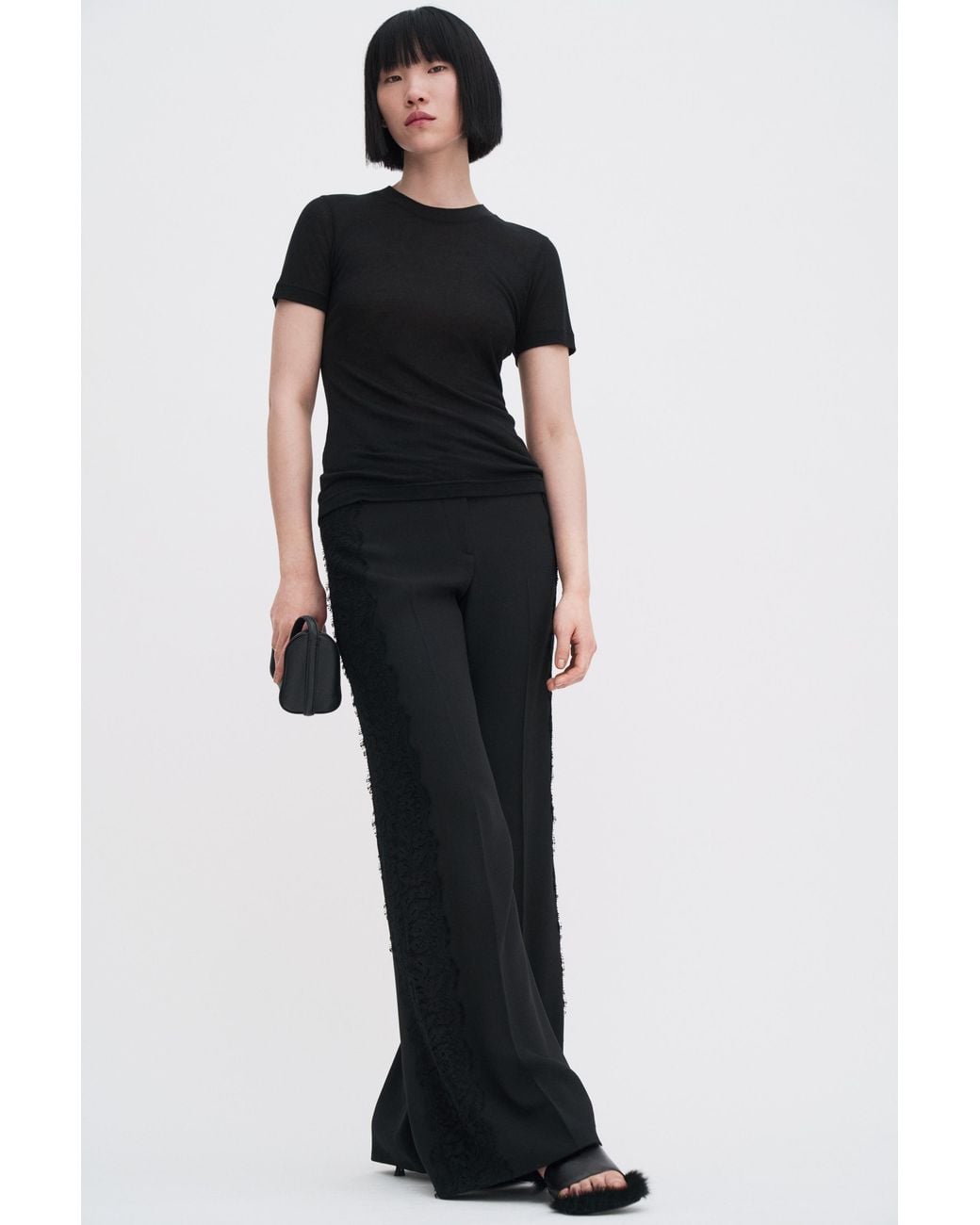 Filippa K Blue Evie Lace Trousers