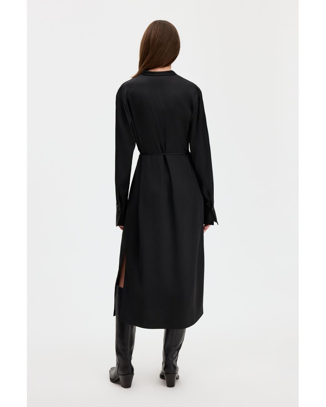 Filippa K Black Half Placket Dress