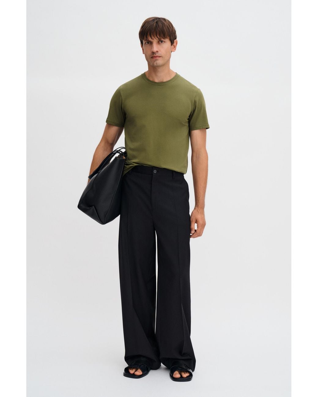 Filippa K Green Stretch Cotton Tee for men