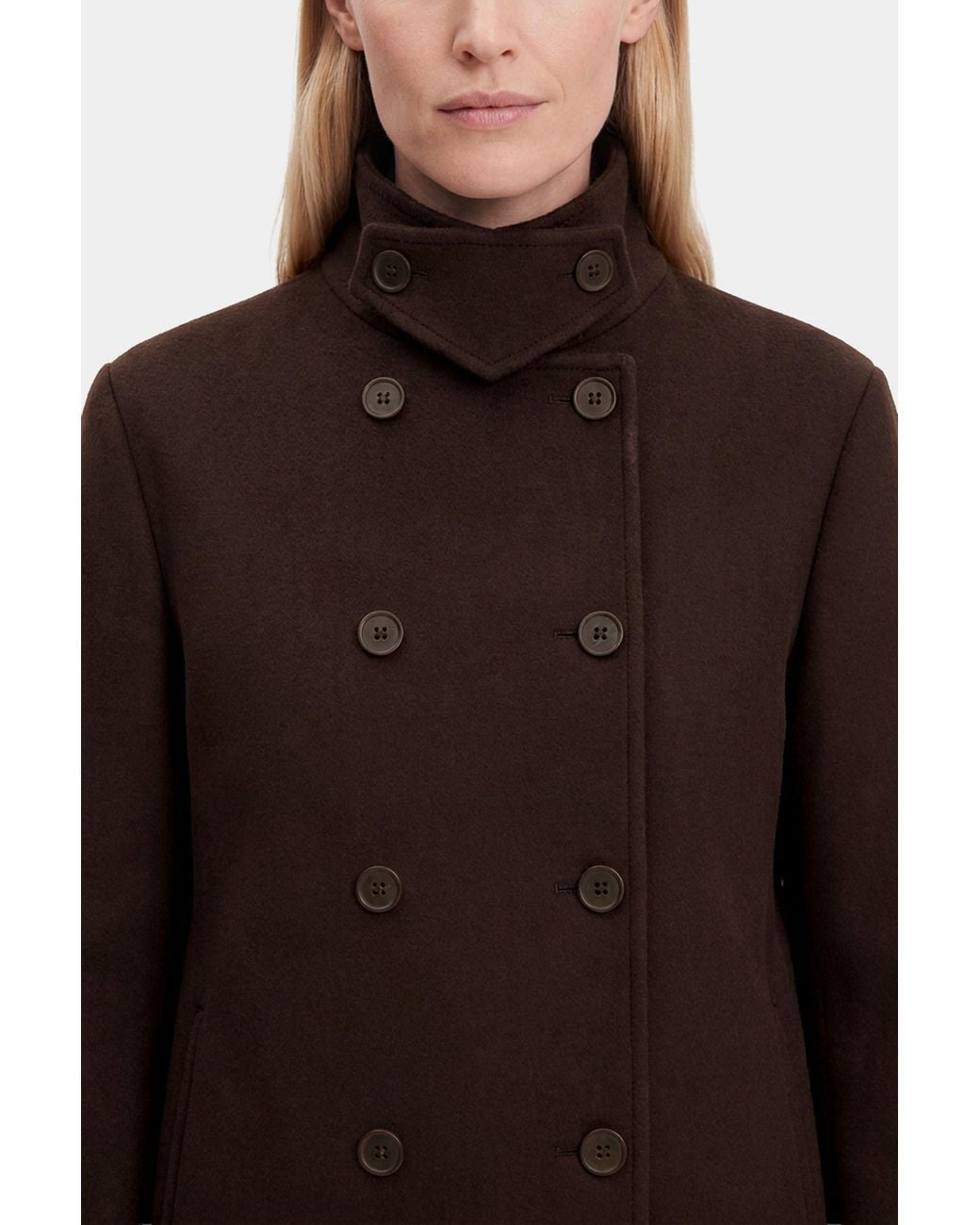 Filippa K Brown Amelia Doublé Peacoat