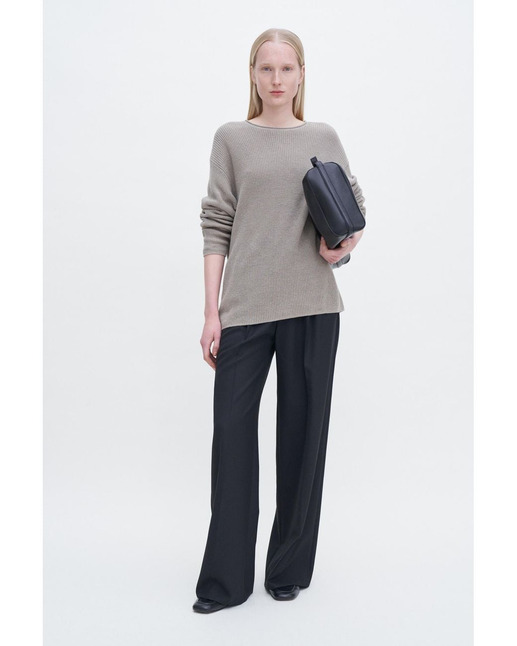 Filippa K Gray Relaxed Linen Sweater