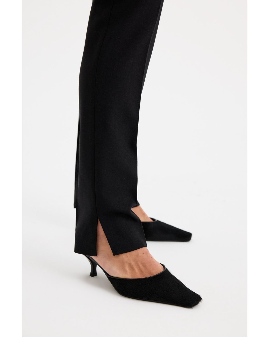 Filippa K Red Slim Slit Trousers