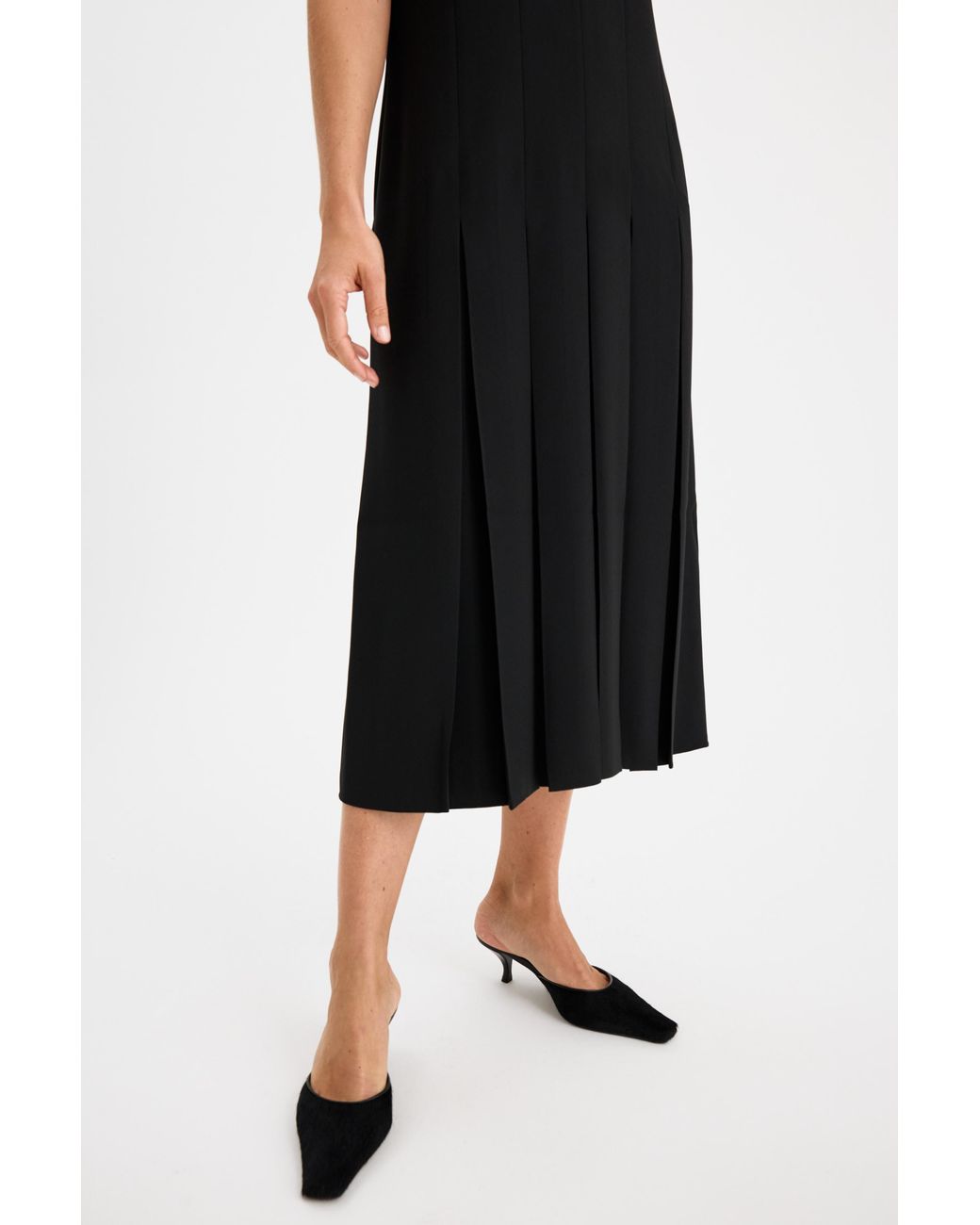 Filippa K Black Pleated Dress