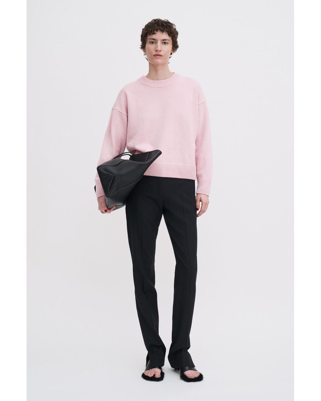 Filippa K Pink Wool Cashmere Crewneck Sweater