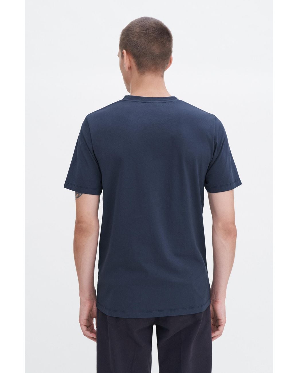 Filippa K Blue Classic Cotton Tee for men