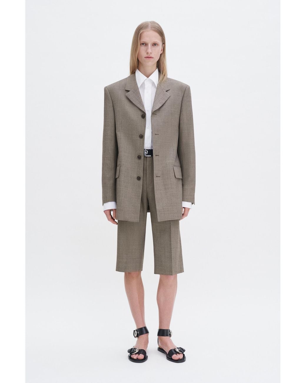 Filippa K Gray Wool Blend Blazer