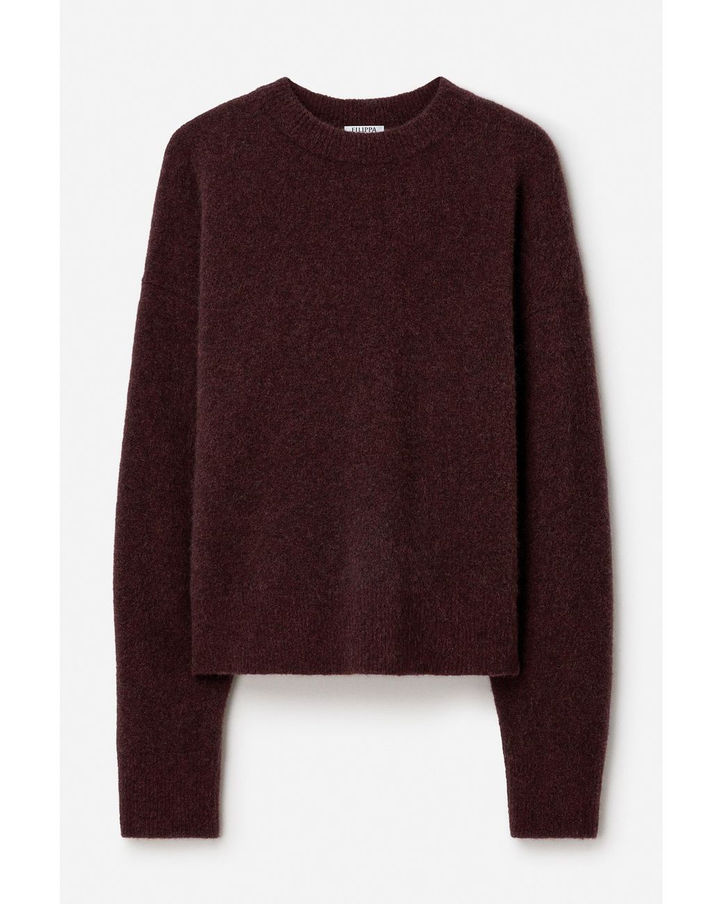 Filippa K Purple Wool Yak Crewneck Sweater