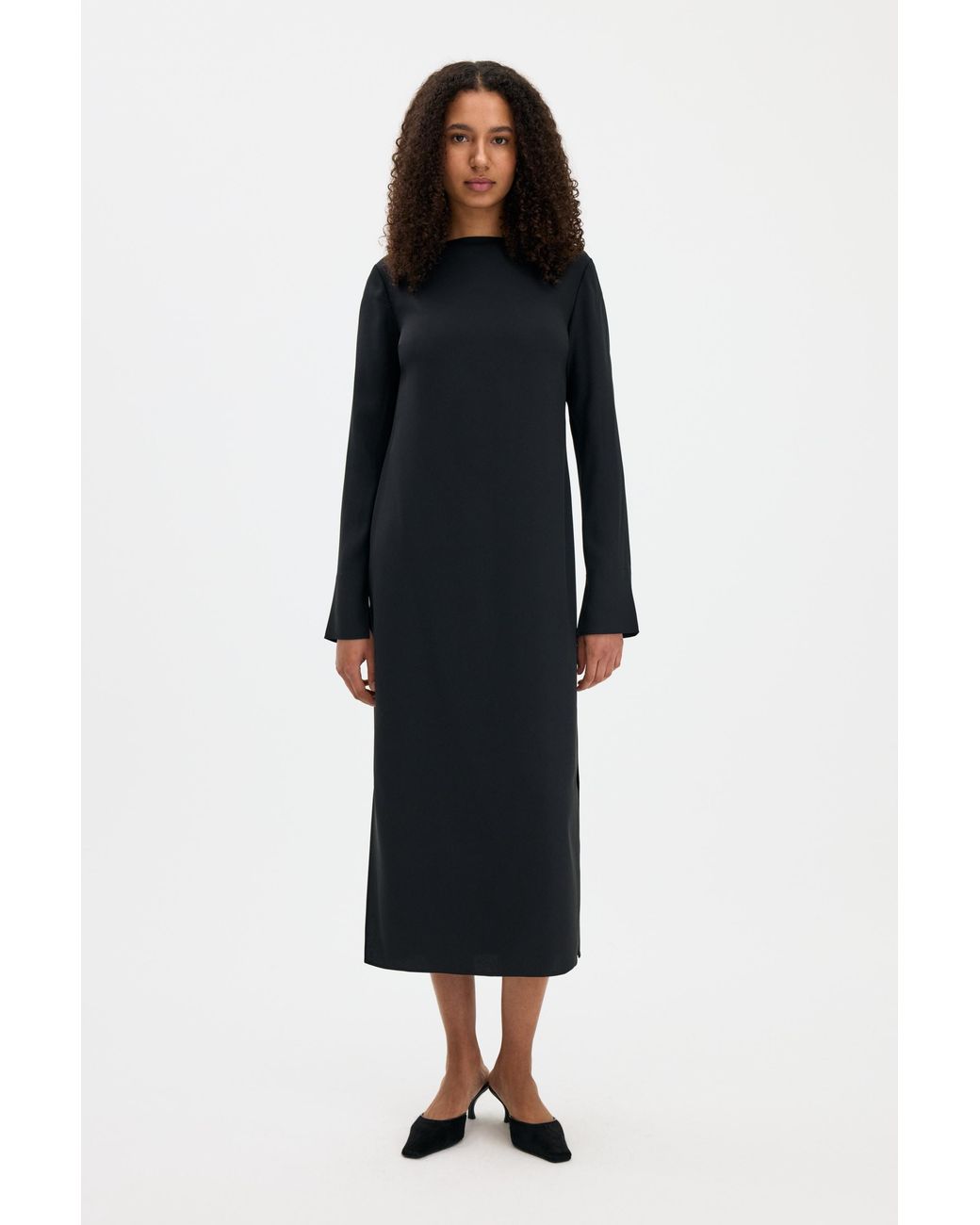 Filippa K Black Naia Boatneck Dress