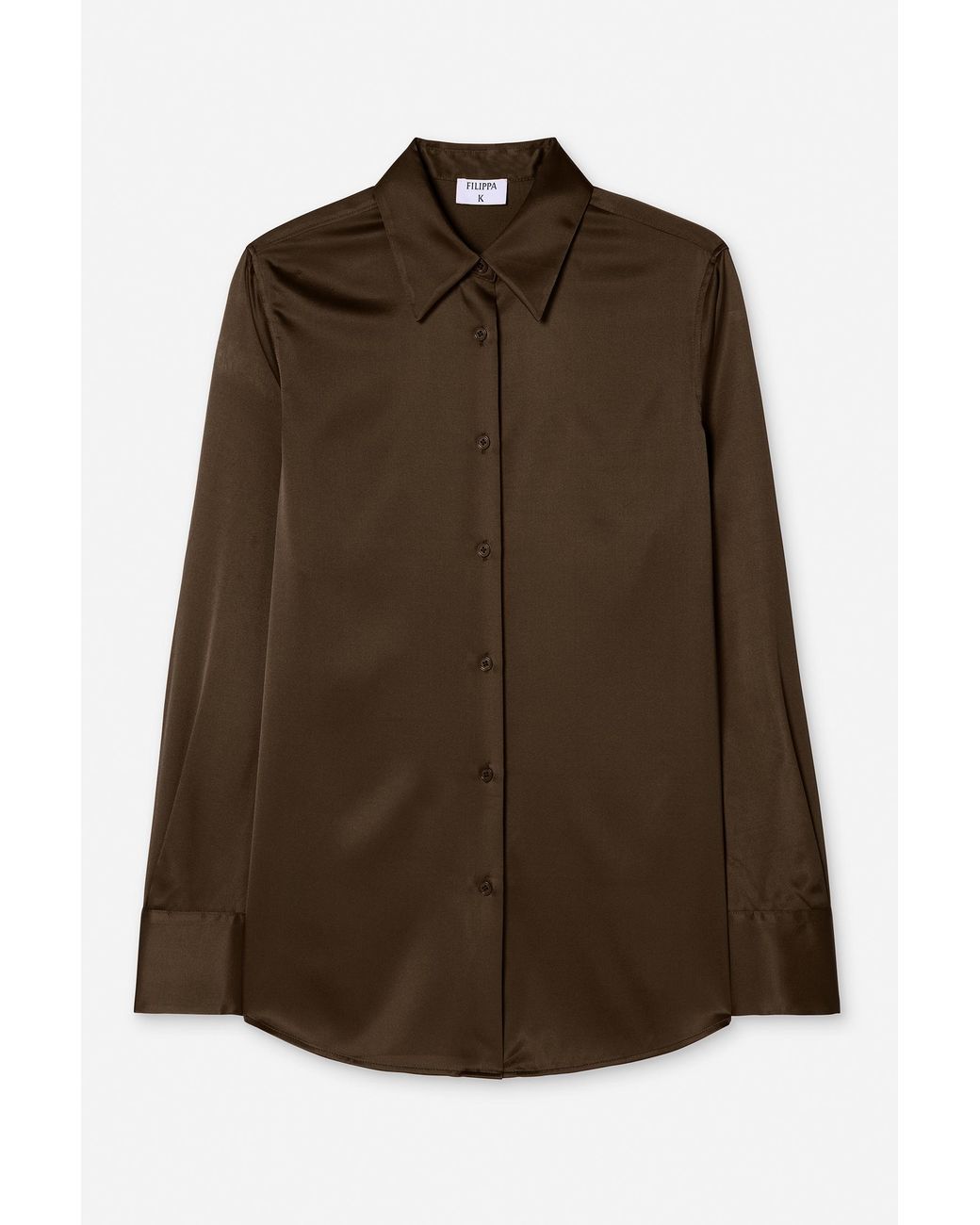 Filippa K Brown Silk Shirt