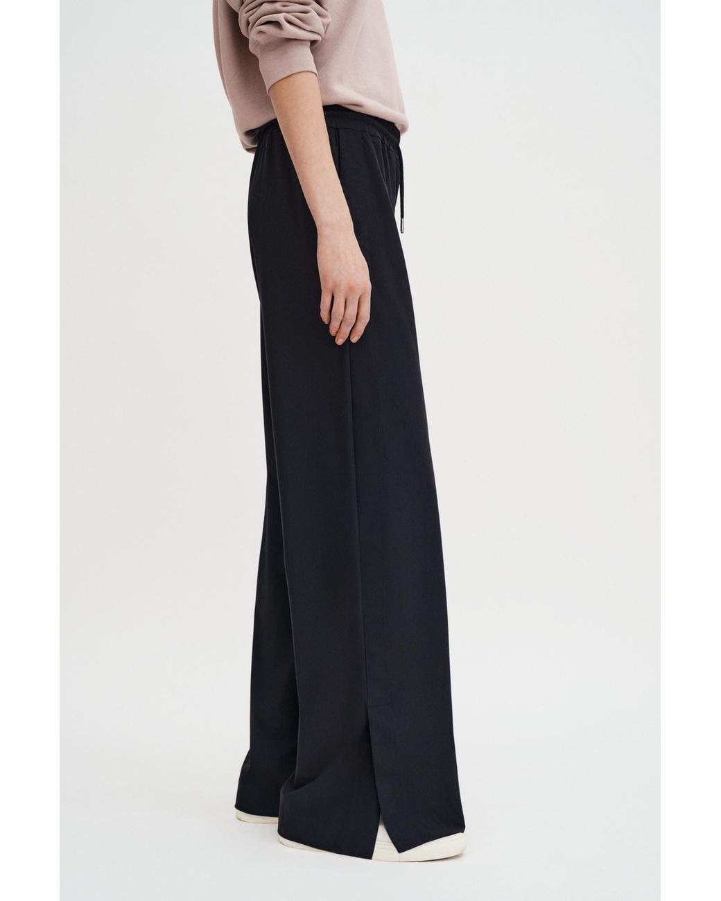 Filippa K Black Functional Jersey Trousers