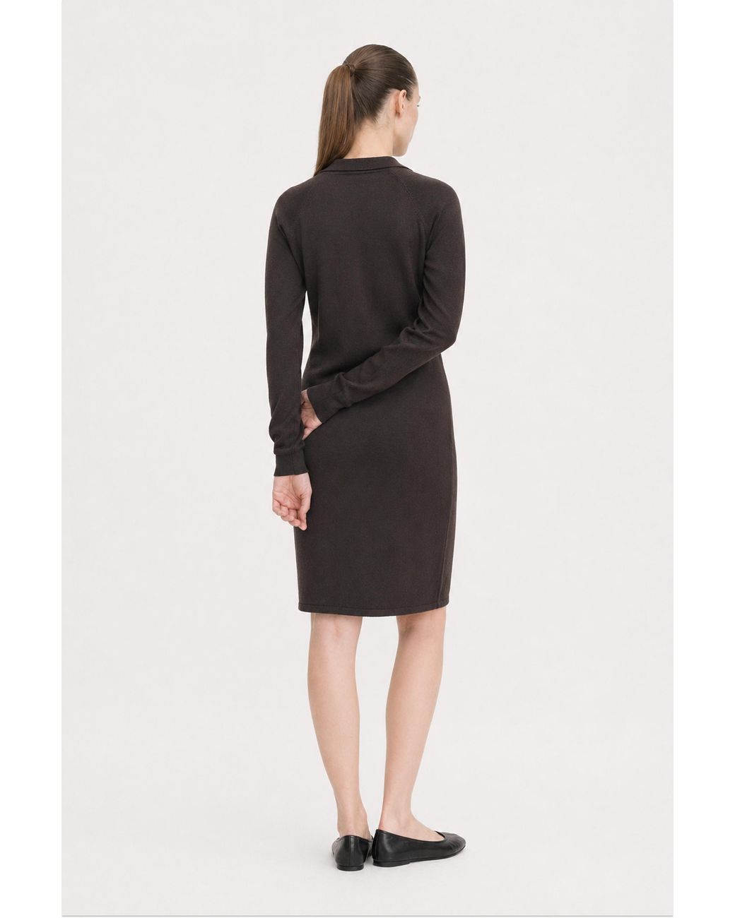 Filippa K Black Polo Merino Dress