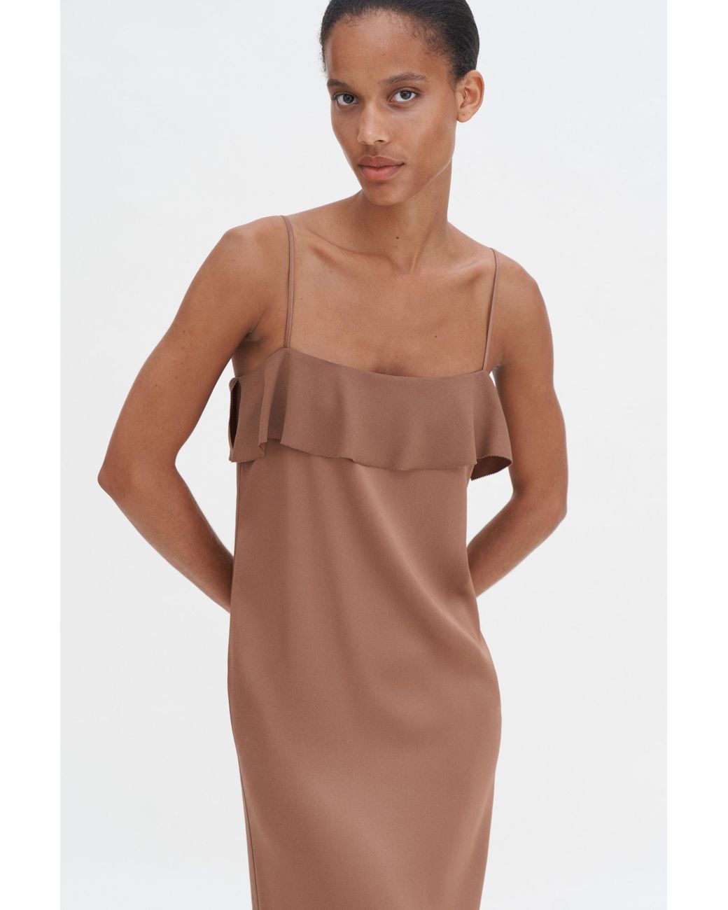 Filippa K Multicolor Fluid Draped Strap Dress