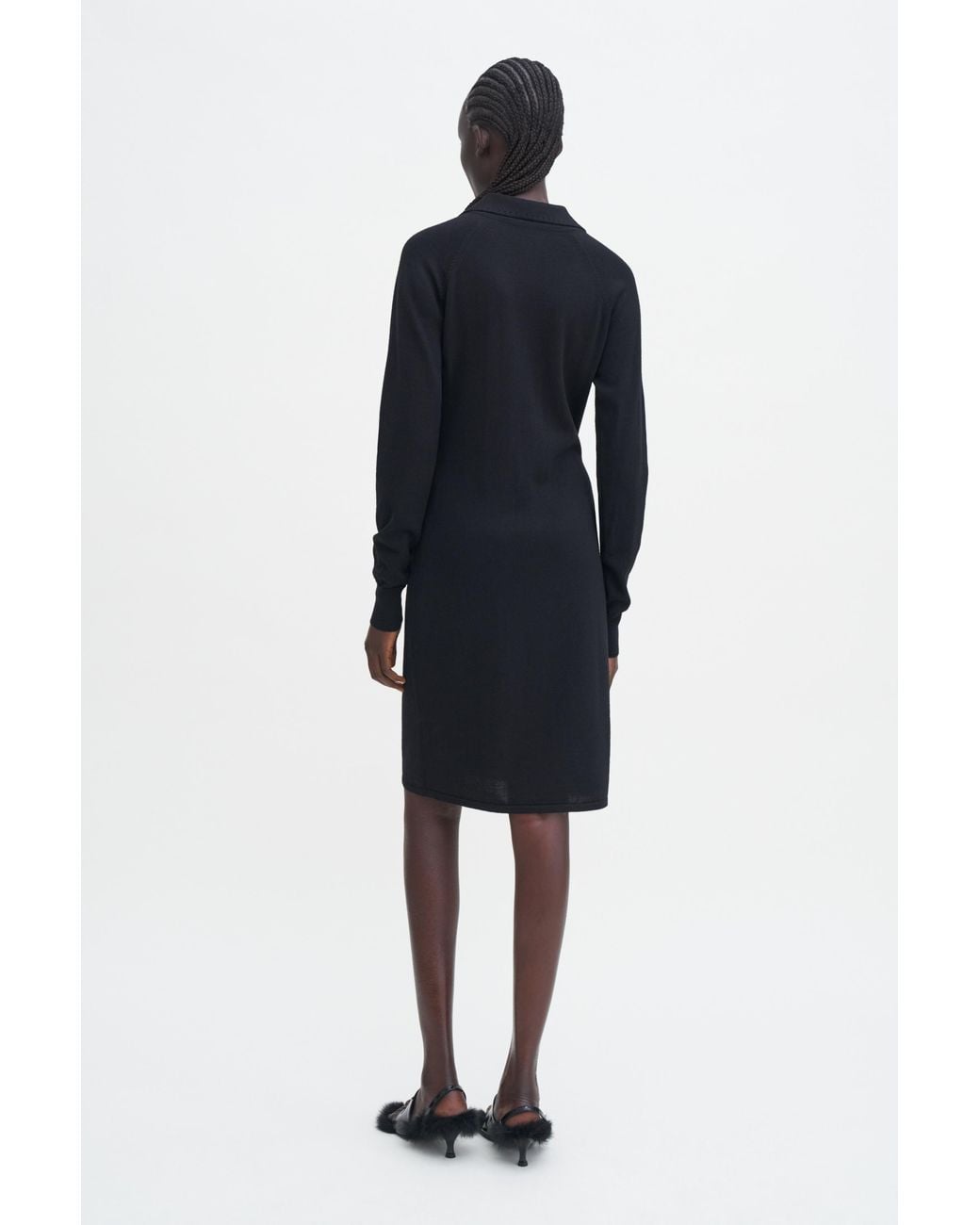 Filippa K Black Polo Merino Dress
