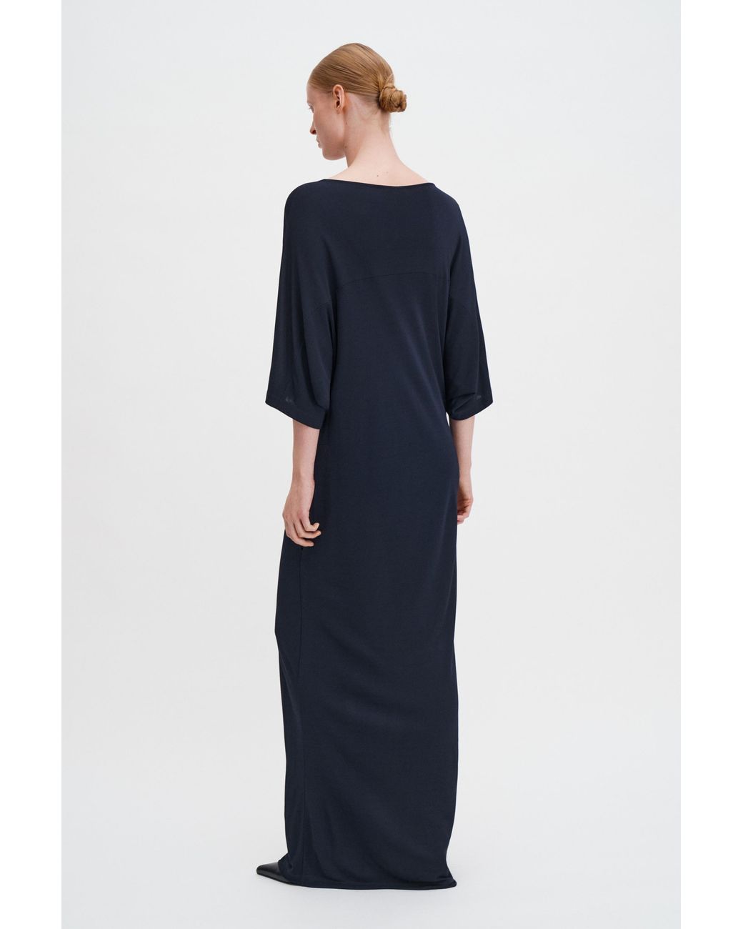 Filippa K Blue Crepe Jersey Batwing Dress