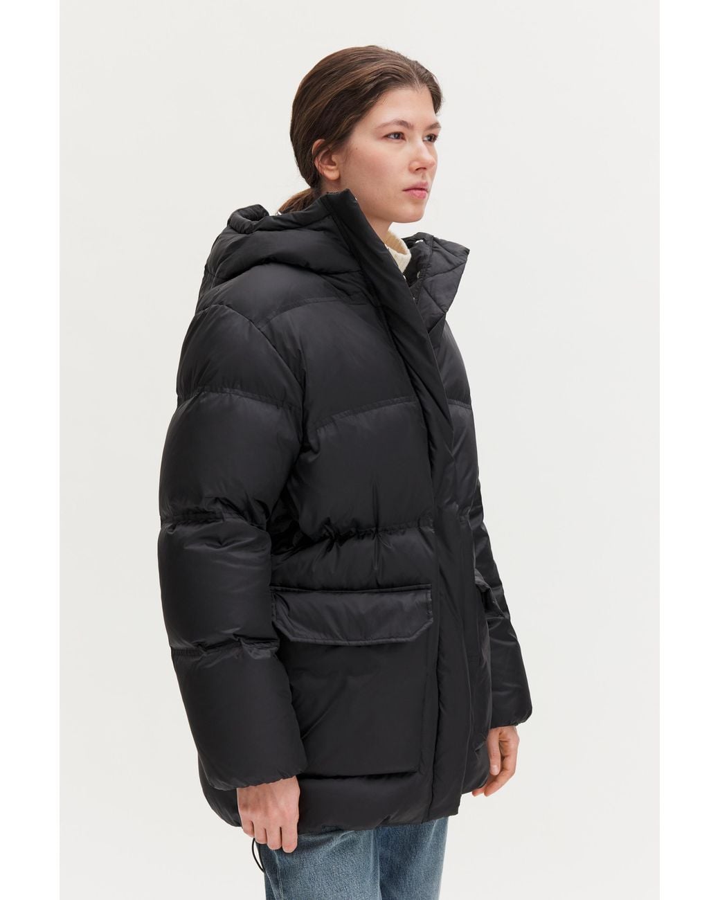 Filippa K Blue Hooded Puffer Jacket