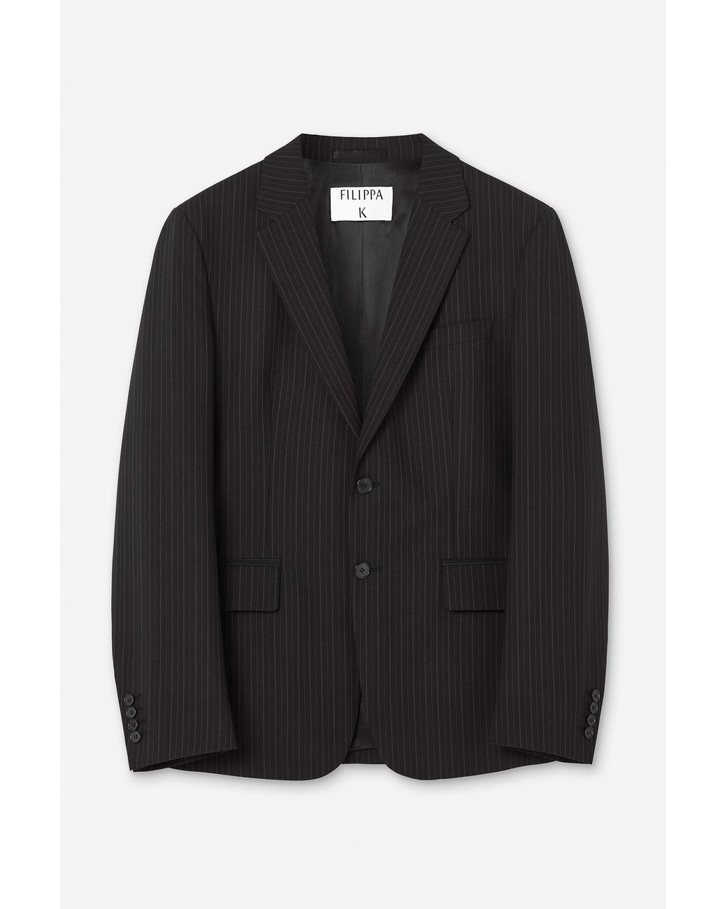 Filippa K Black Slim Pinstripe Blazer for men